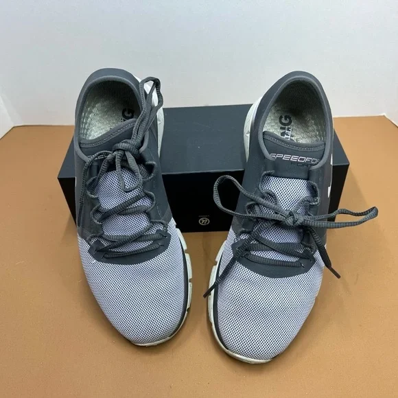 Under Armour athletic shoes, lavender and gray color, size 8.5 - Picture 3 of 7